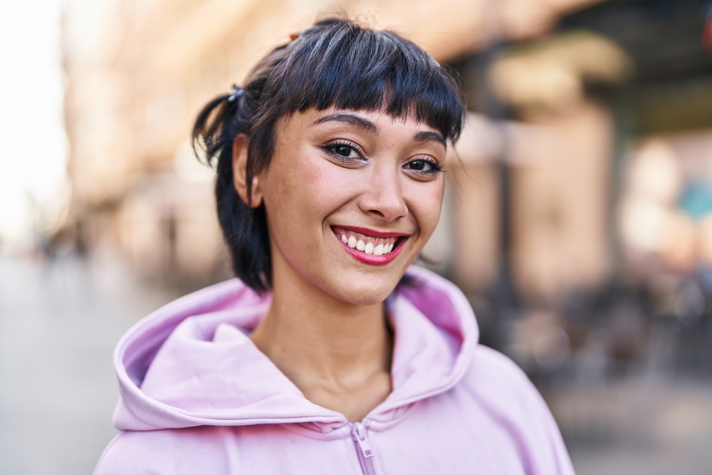 young woman smiling